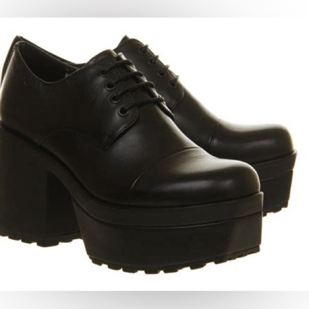Vagabond Norah Black Leather Platforms - Picture 2 of 7